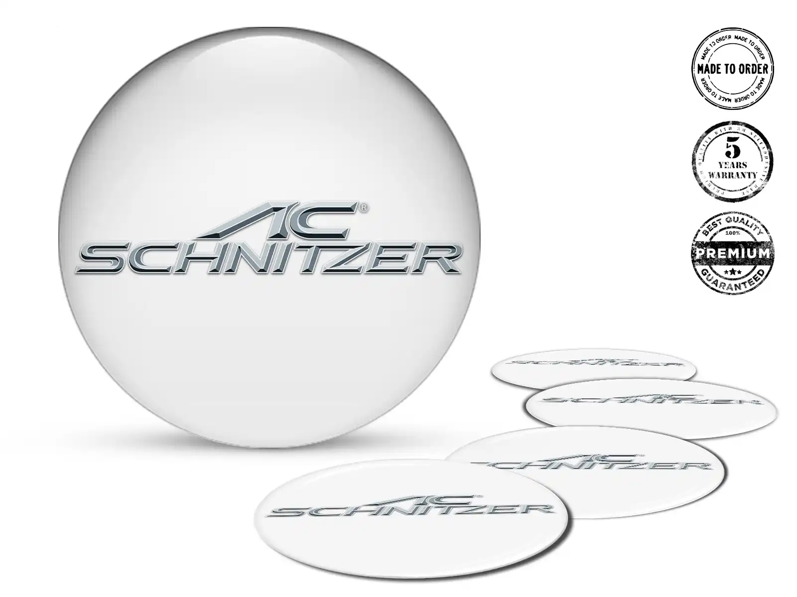 AC Schnitzer Wheel Decals Style Silicone Badge Upgrade